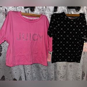 Juicy Couture cropped shirt set